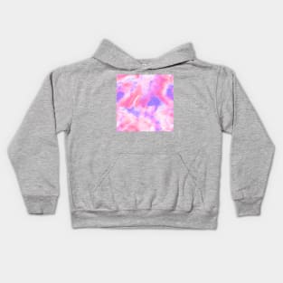 Vibrant Pink and Purple Tie-Dye Kids Hoodie